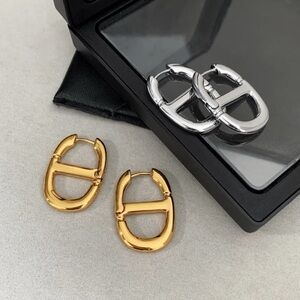 Gold plate  hoops